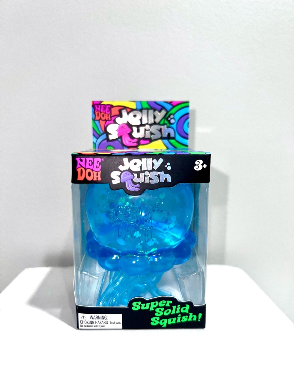 Authentic Needoh Jelly Squish Blue Squish Toy